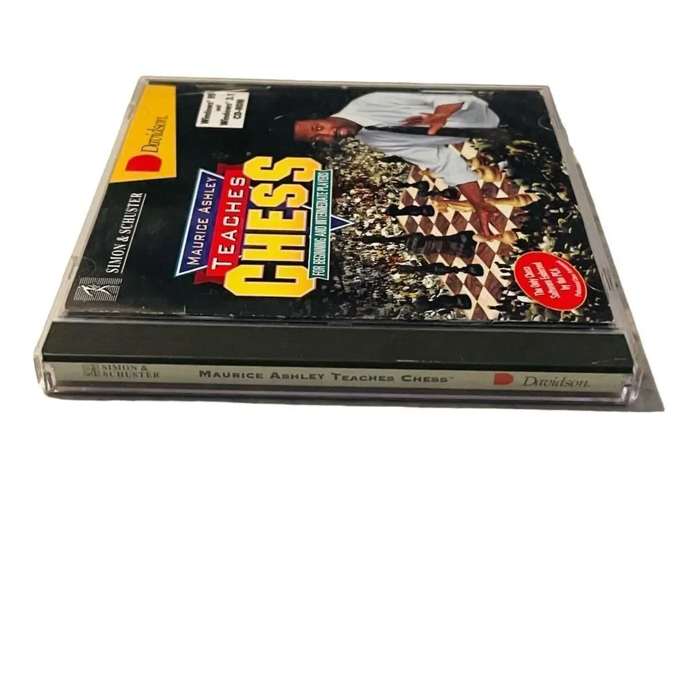 10/$25🦋 Maurice Ashley Teaches Chess for Beginning & Intermediate Players CD-ROM